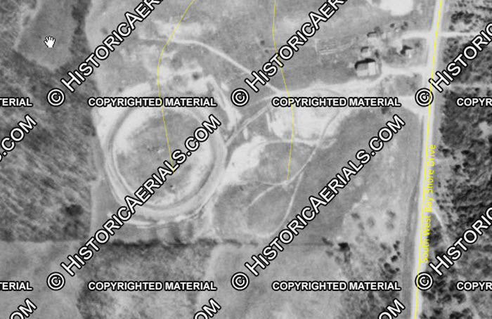 Rolling Hills Speedway - 1954 Aerial (newer photo)